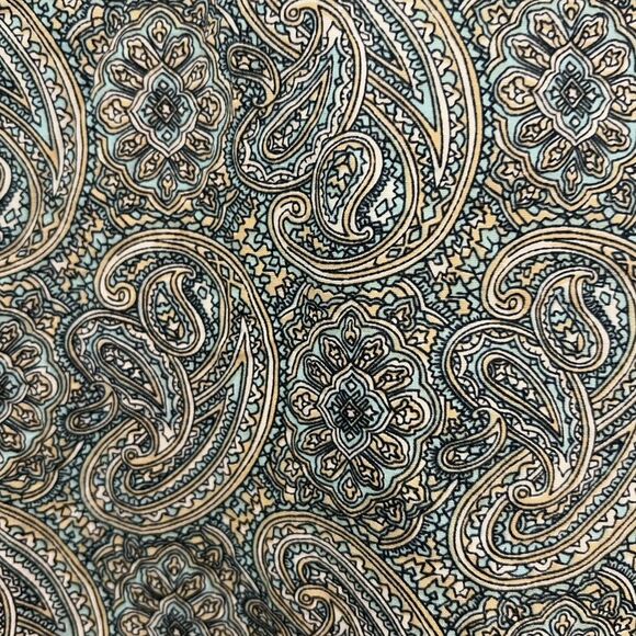 Roper Mens Shirt Pearl Snap Front Paisley Print Long Sleeve Western Gray Sz Med - Picture 9 of 15